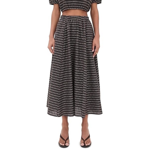 Le Bop Martha skirt Striped Black and White Maxi Skirt
